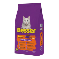 Racão Besser Premium Gatos Castrados 10kg Racão Besser Premium Gatos Castrados 10kg